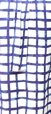 Robe longue Marjolaine carreaux bleu