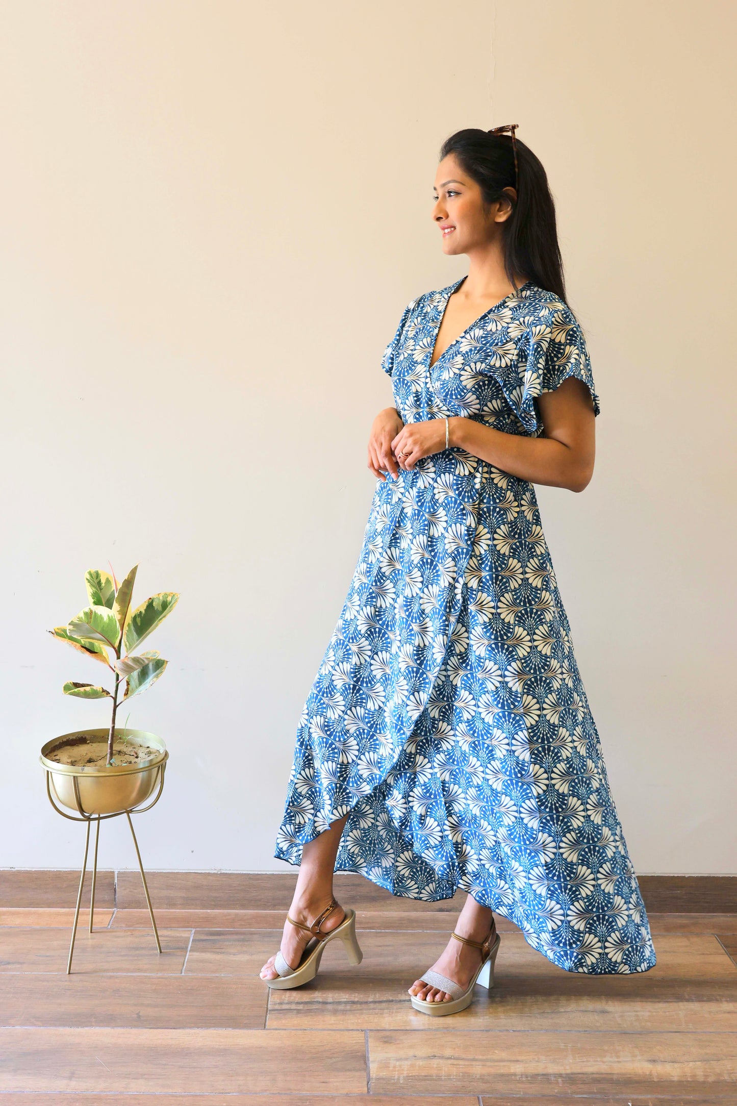 Robe Longue Portefeuille Luna
