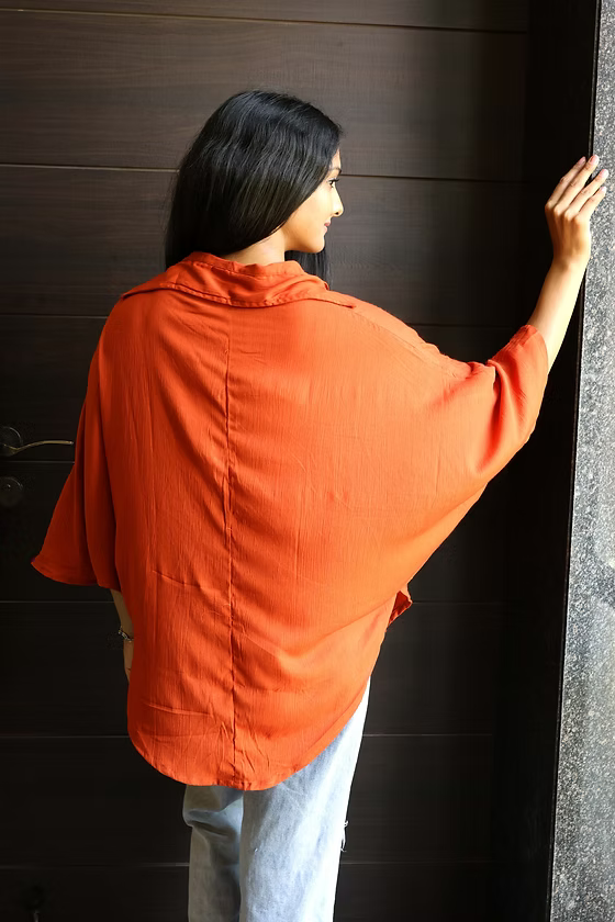 Chemisier Lunaria – blouse ample manches chauve-souris