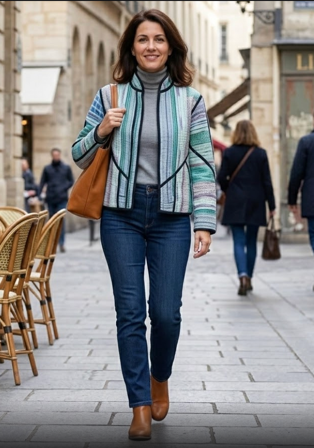 Veste Kantha réversible — Pièce unique n°006