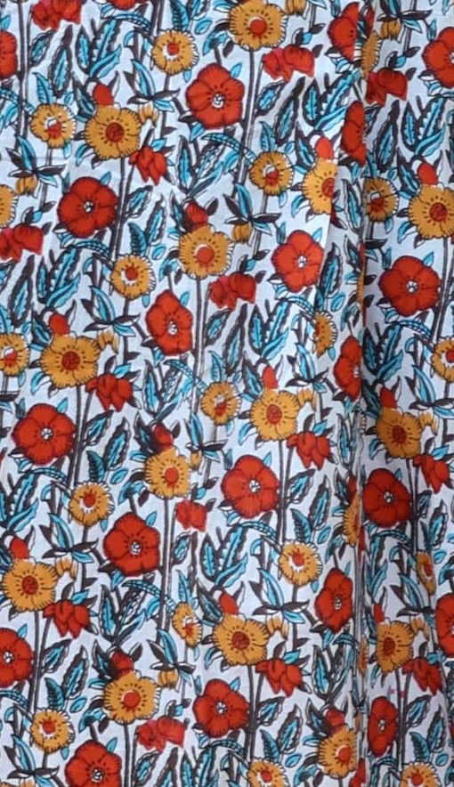 Jupe Longue Amarante Fleur