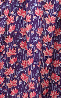 Jupe Longue Amarante Violet floral