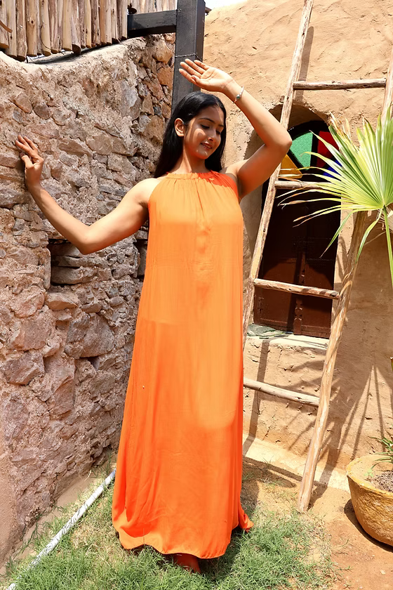 Robe Bahia – robe longue fluide en coton