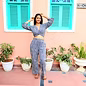 Pantalon Soraya — imprimé géométrique